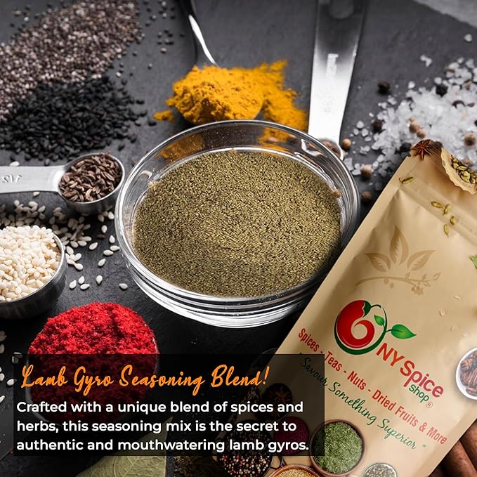 NY Spice Shop Lamb Gyro Greek Seasoning Blend - Savory Herb & Spice Mix for Cooking – Gyros Grek