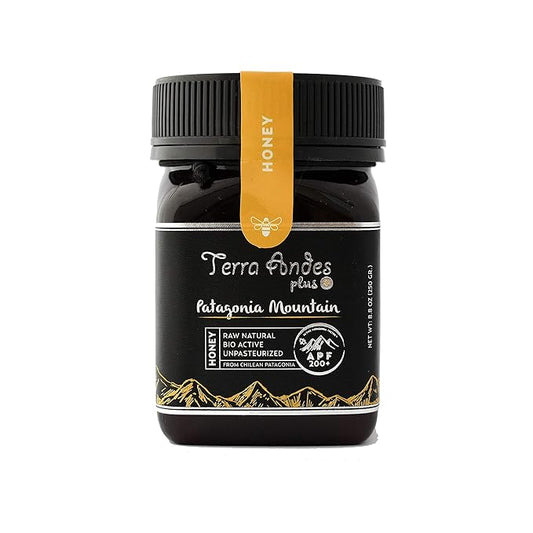 Patagonia Mountain Honey APF 100+ by TERRA ANDES PLUS | Raw natural organic honey. Highest