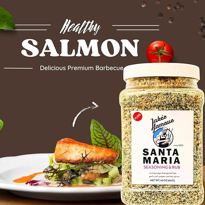 Jake's Famous Santa Maria Seasoning 30 Oz Tri Tip, Pork, Chicken, BBQ Rub, Grill Seasoning, Chicken