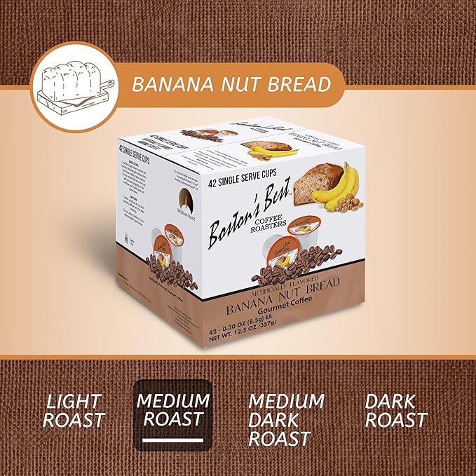 Boston’s Best - Banana Nut Bread Flavored Delicious Gourmet Coffee Compatible with Keurig Coffee