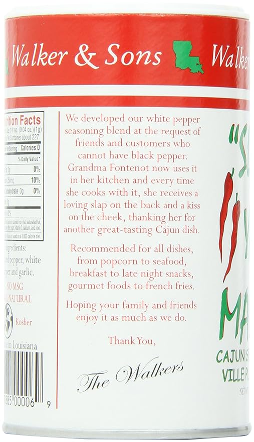 SLAP YA MAMA Cajun Seasoning, Hot, 8-Ounce (Pack of 4)