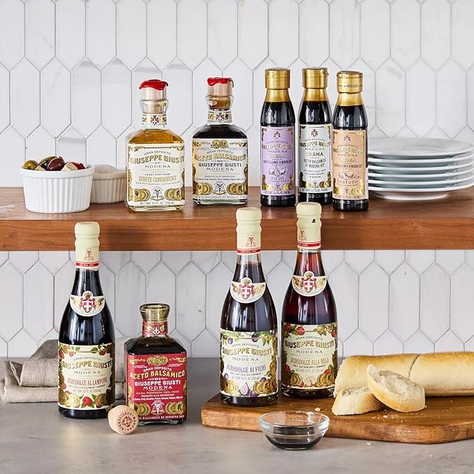 Giusti Italian Balsamic Vinegar of Modena IGP - 3 Gold Medals, Rich & Thick Gran Deposito Aceto