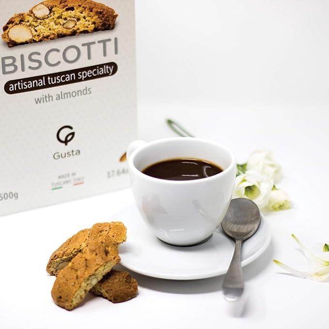Gusta Authentic Soft Biscotti Cookies Made in Tuscany, Italy - Cranberry - Original Two Bites Size