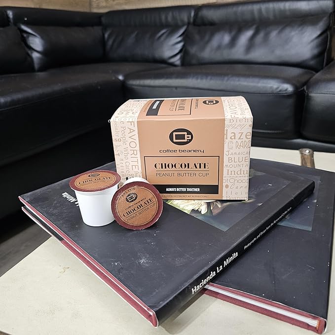 Chocolate Peanut Butter Cup Coffee Pods by Coffee Beanery | 12ct Flavored Coffee Pods Medium Roast
