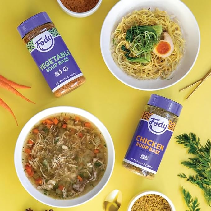 Fody Foods Chicken Soup Base & Seasoning, 10.6 Oz, Ready to Use, Garlic and Onion Free, Low FODMAP
