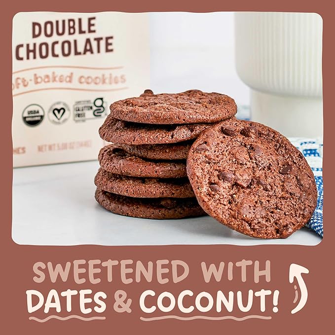 Skout Organic Double Chocolate Soft Baked Cookie (3 Pack) | Soft Baked Cookies | Plant-Based |