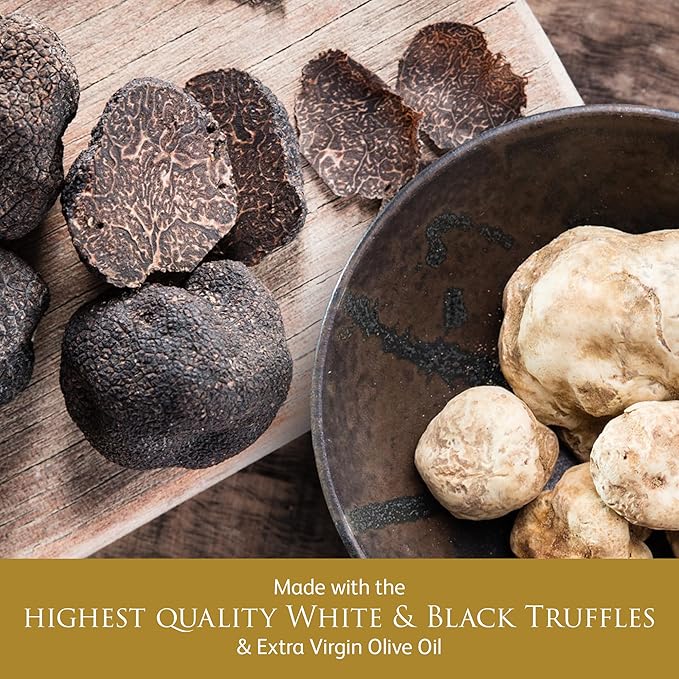 TruffleHunter - Black & White Truffle Oil Set - 3.38 Oz X2