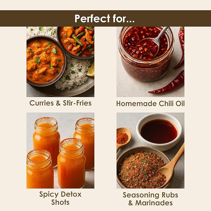 Organic Cayenne Pepper Powder 16.60 oz - Ground Red Chili for Cooking, Spices & Seasoning - Cayenne