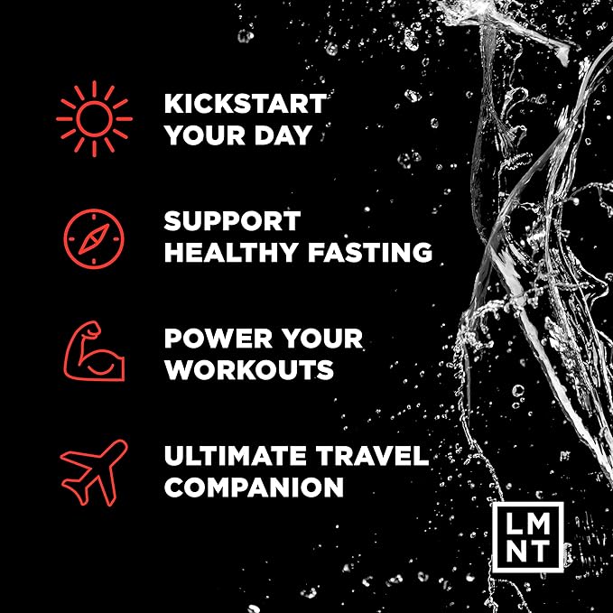 LMNT Zero Sugar Electrolytes - Watermelon Salt | Drink Mix | 30-Count