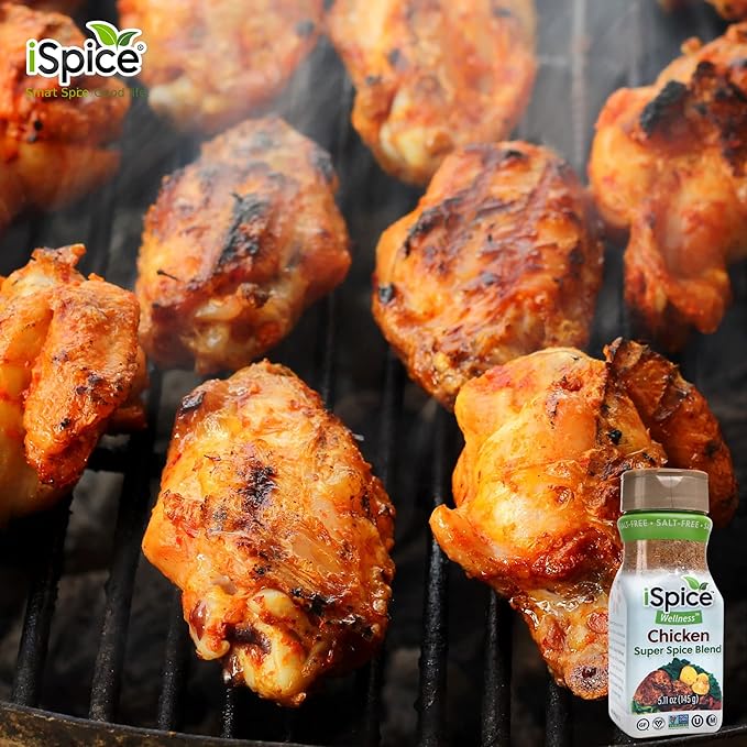 iSpice - Salt-Free | Sugar free | 100% Fat Free Pure Wellness Chicken Super Spice Blend | All