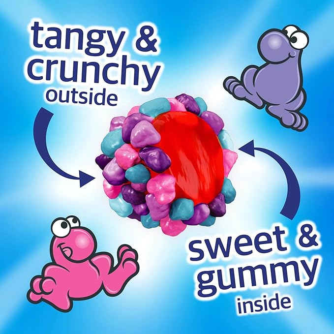 NERDS Gummy Clusters, Candy, Very Berry, Crunchy and Gummy, 18.5 oz
