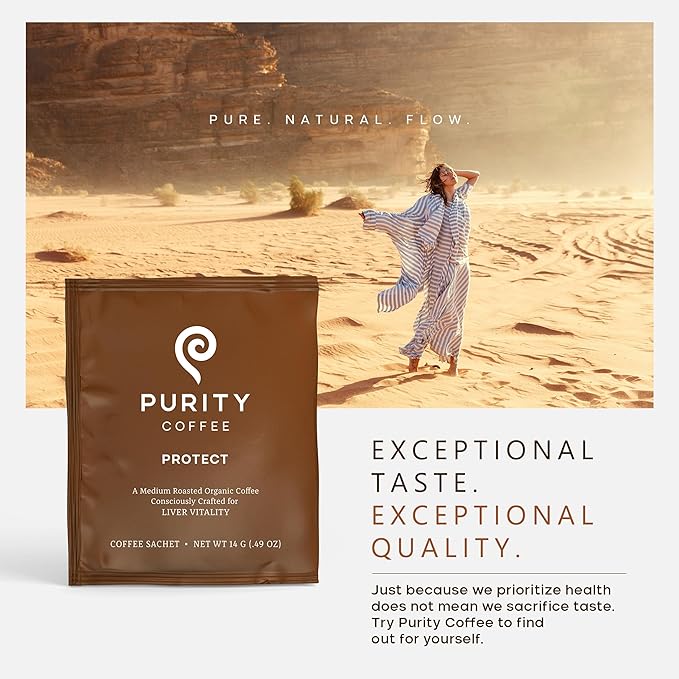 Purity Coffee PROTECT Highest Antioxidant Light-Medium Roast - USDA Certified Organic Specialty