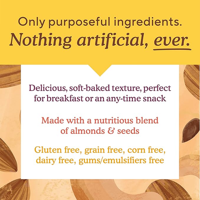 Simple Mills Almond Flour Snack Bars, Dark Chocolate Almond - Gluten Free, Made with Organic