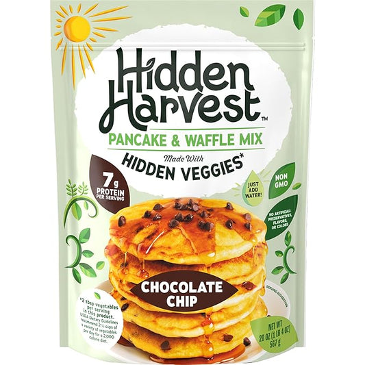 Hidden Harvest Chocolate Pancake & Waffle Mixes: Non-GMO Project Verified, Made with Hidden Veggies