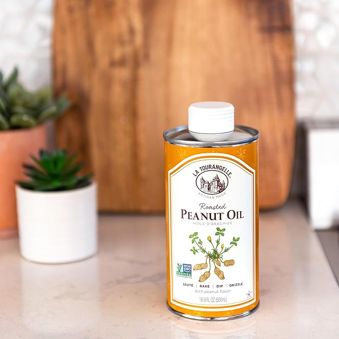 La Tourangelle, Roasted Peanut Oil, Slow Roasted Expeller-Pressed for Rich Flavor, Perfect for