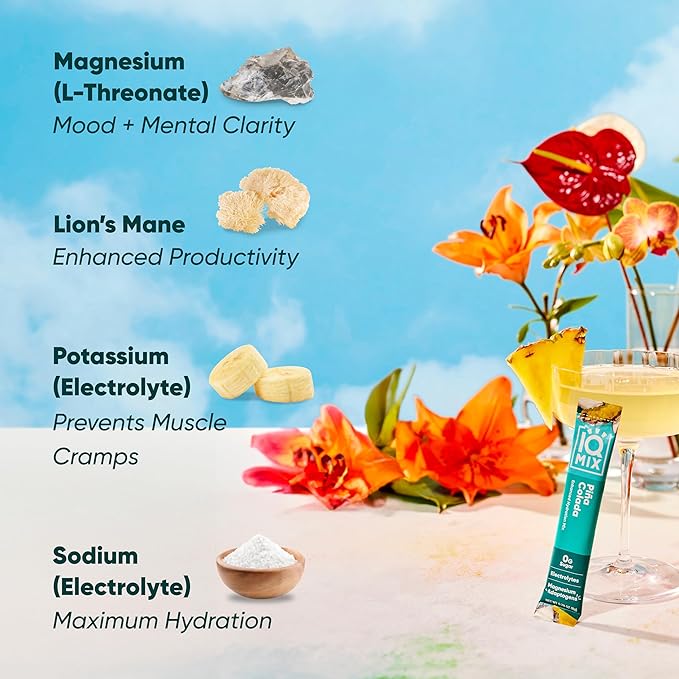 IQMIX Hydration Electrolyte Powder ??4-in-1 Formula for Hydration, Mental Clarity, Mood and