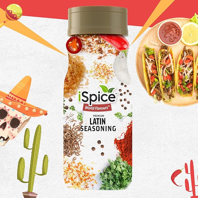 iSpice - LATIN SEASONING World Flavor Super Spice Blend | All Natural | Ready to use as is | No
