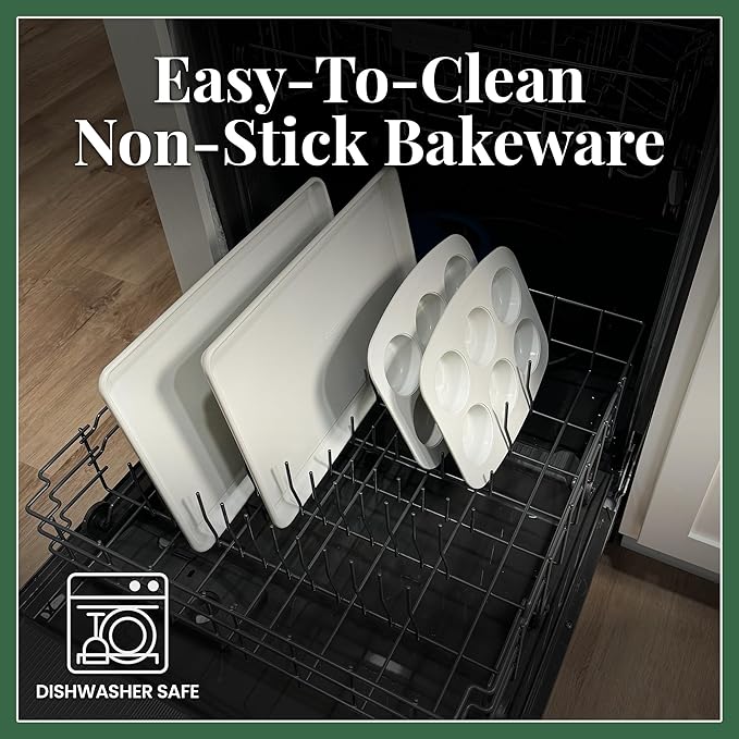 Larder & Vine 8-Piece Bakeware Set | Non-Stick Baking Set with Ceramic Finish | PFAS, PFOA, PTFE