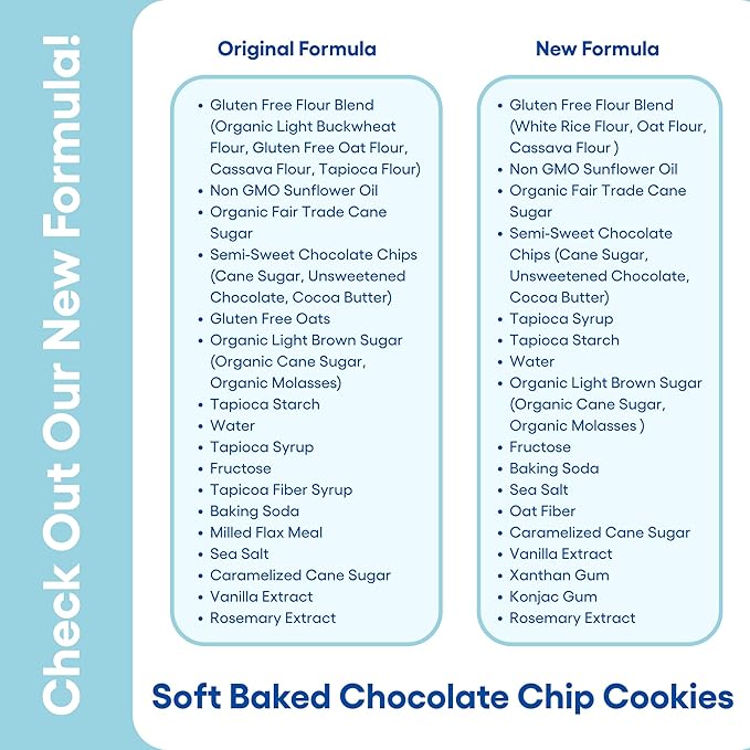 Partake Gluten Free Soft Baked Chocolate Chip Cookies - Vegan - Free From the Top 9 Allergens