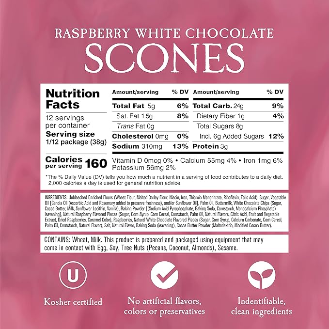 English Scone Mix, Raspberry White Chocolate by Sticky Fingers Bakeries ??Easy to Make English