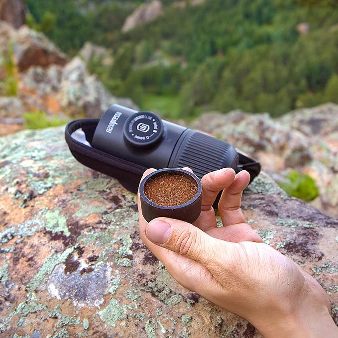 WACACO Nanopresso Portable Espresso Maker Bundled with Protective Case, Mini Travel Coffee Machine