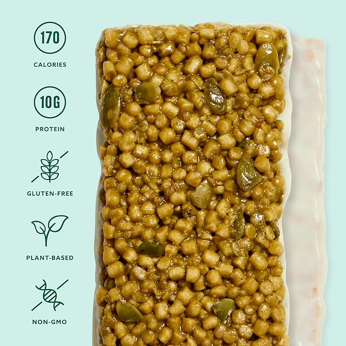 Mezcla Puff Crispy Protein Bars, Gluten Free & Vegan Protein Bars, 10g Protein, Alt for Crispy Rice