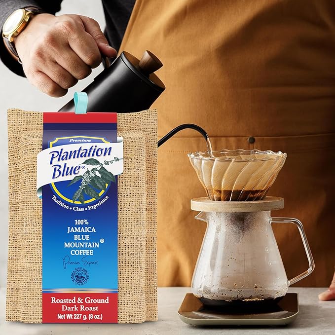 PREMIUM PLANTATION BLUE TRADITION CLASS EXPERIENCE 100% Blue Mountain Coffee, Dark Roast, Ground
