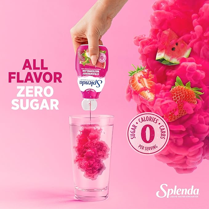 SPLENDA Liquid Water Enhancer Drops, Sugar Free, Zero Calorie, Natural Flavor, Concentrated Drink