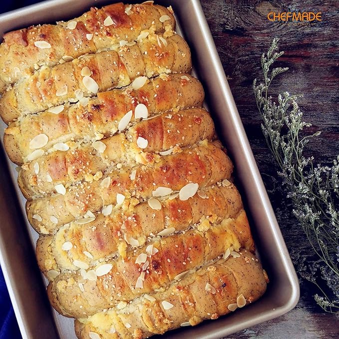 CHEFMADE 13-Inch Rectangle Cake Pan, Non-Stick Loaf Pan Deep Dish Bakeware for Oven Roasting Meat