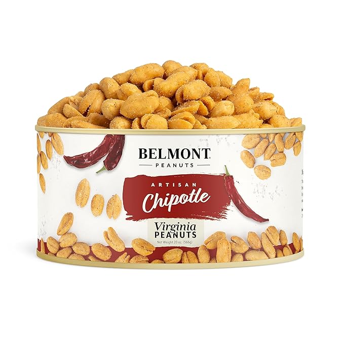 Belmont Peanuts Gourmet Chipotle & Sea Salt Virginia Peanuts, 20 oz (1 Pack) ??Simple Ingredients