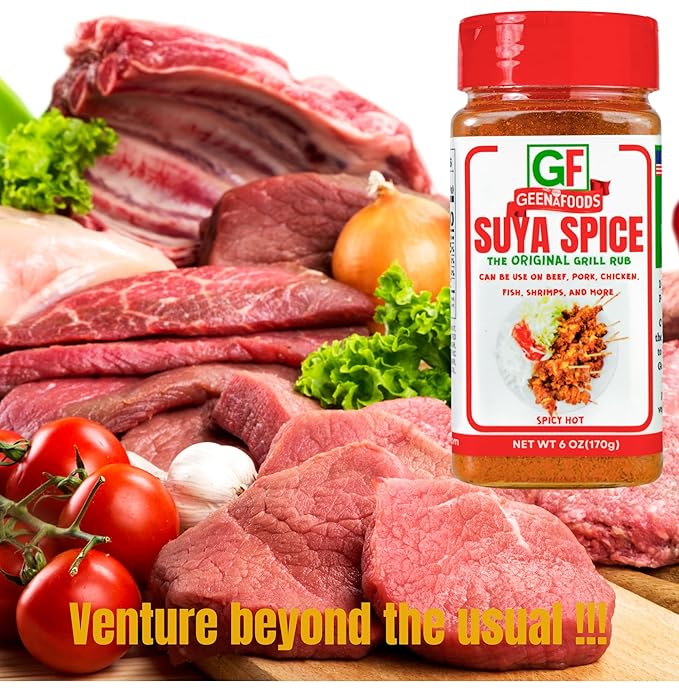 Geenafoods Suya pepper, African( Nigerian & Ghanaian)-Inspired Seasoning pepper Blend for Beef and