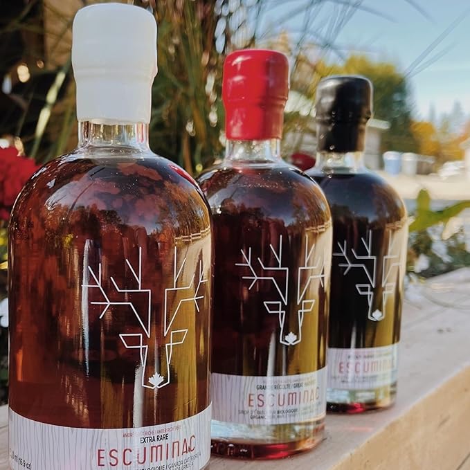 Escuminac Canadian Maple Syrup, Value Bundle, 3 Harvests Included Extra Rare, Great Harvest and