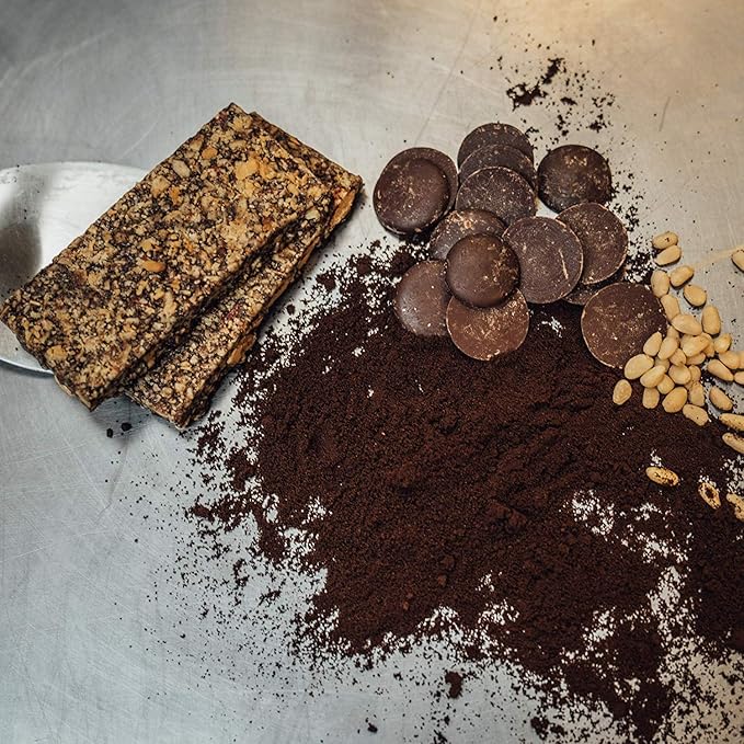 Taos Bakes Snack Bars - Piñon Coffee + Dark Chocolate - Gluten Free, Non-GMO Healthy Granola Bars
