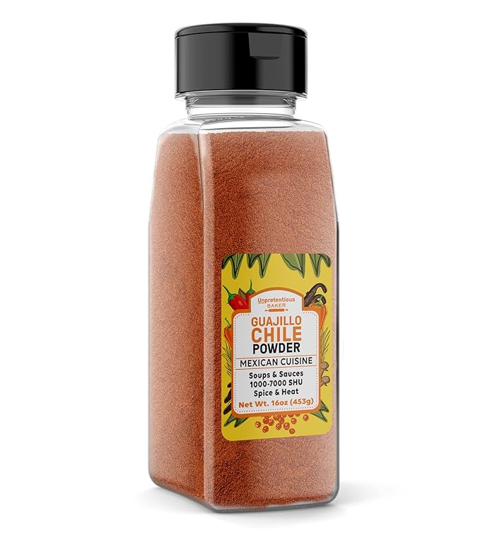 Unpretentious Guajillo Chile Powder 1 lb, Mexican Cuisine, Soups & Sauces, Marinades