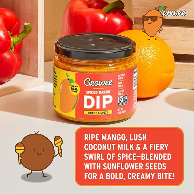 Growee Vegan Chip Dip & Queso Trio ??Dairy-Free Mayo & Salad Dressing Substitute ??Gluten-Free