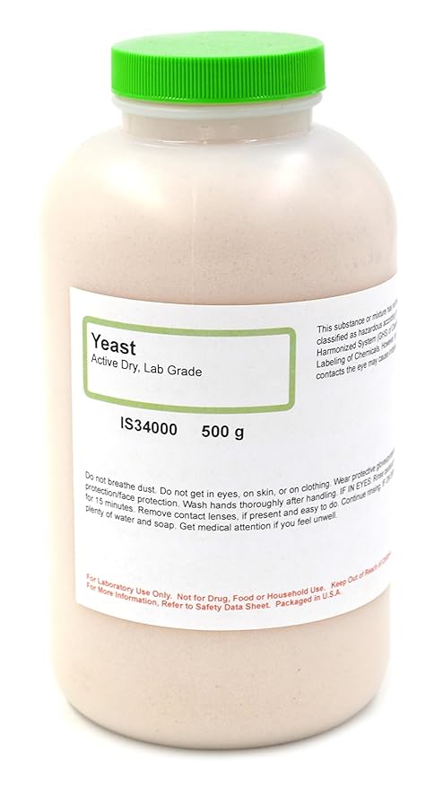 ALDON Innovating Science Active Dry Yeast, 500g - Laboratory Grade - Excellent for Biology Labs