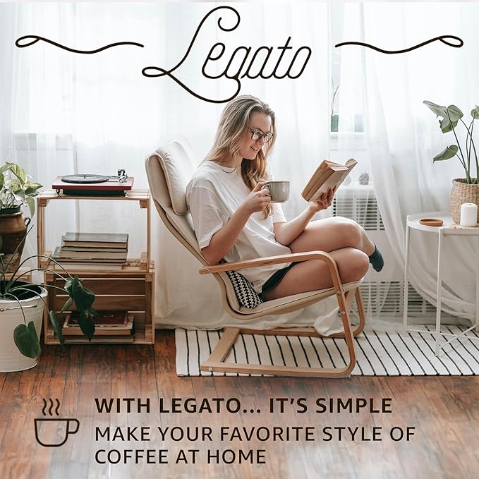 Legato Espresso Capsules - 10/100 count - Single-Serve Coffee Pods - Compatible with Nespresso