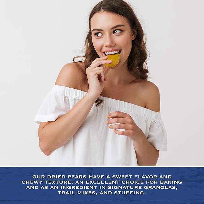 Traina Home Grown Extra Fancy Dried Pear Halves - SEASONAL/LIMITED -Healthy, No Added Sugar, Non
