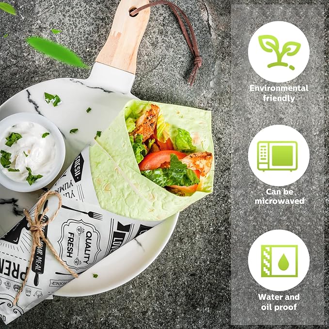 Wax Paper Sheets Deli Newsprint Food Basket Liners Sandwich Wrapping Paper Grease Resistant