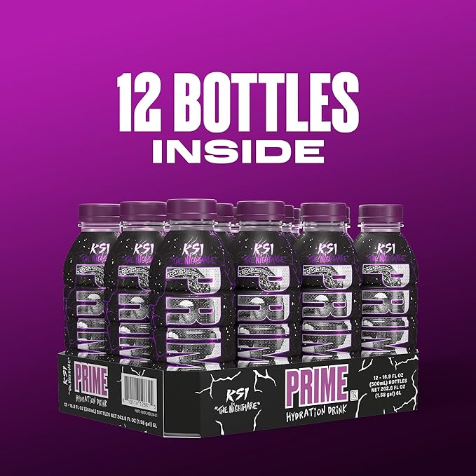 PRIME Hydration KSI THE NIGHTMARE, Sports Drinks, Electrolyte Enhanced to Replenish Fluids, 250mg