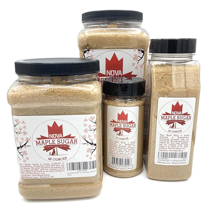 Nova Maple Sugar - Pure Grade-A Maple Sugar (24 Ounces)