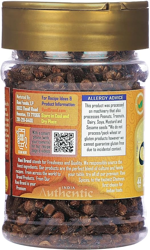 Rani Cloves Whole (Laung) 2oz (56g) Great for Food, Tea, Pomander Balls and Potpourri, Hand