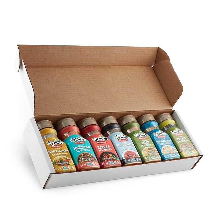 iSpice-Spices and Seasonings Sets Includes Middle Eastern Moroccan Harissa Ras El Hanout Asian