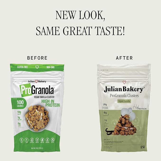 Julian Bakery® ProGranola® Cereal | Vegan | Vanilla Cluster | 10g Protein | 1 Net Carb |
