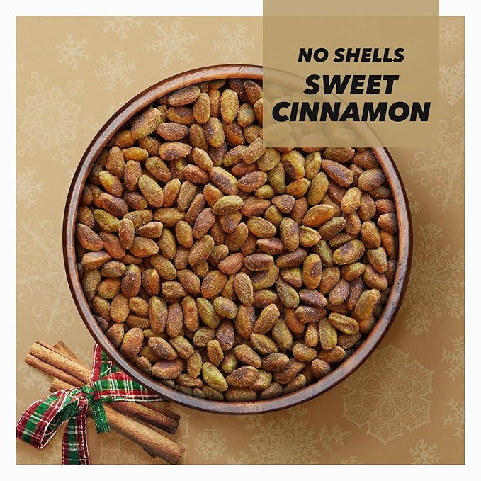 Wonderful Pistachios No Shells, Sweet Cinnamon Flavored Nuts, 5.5 Ounce Resealable Bag, Protein