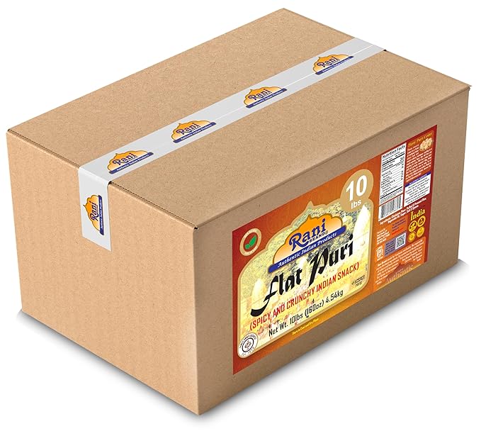 Rani Pani Puri Coins 160oz (10lbs) 4.54kg 1650-1660 Coins Bulk Box ~ Uncooked, Microwaveable wheat