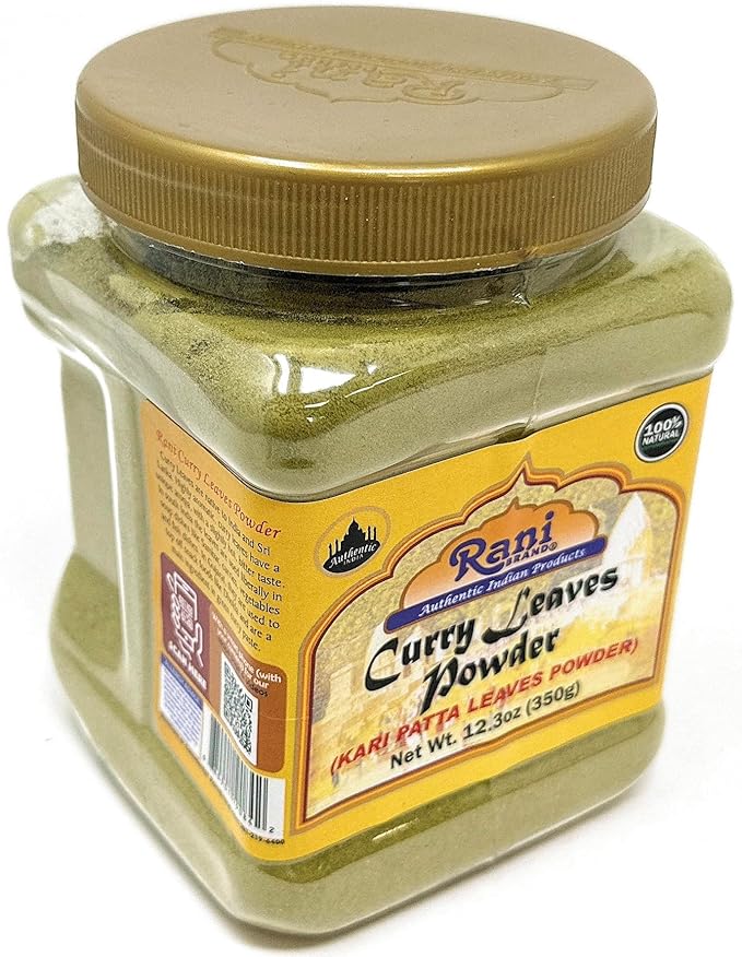 Rani Curry Leaves Powder (Kari Neem Patha) Indian Spice 12.3oz (350g) PET Jar ~ All Natural | Vegan