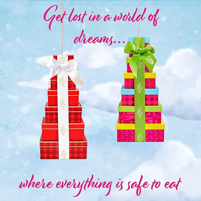 Gluten Free Palace Gift Basket Tower ??Mother?셲 Day Treats ??6-Tier Festive Gluten Free Cookies