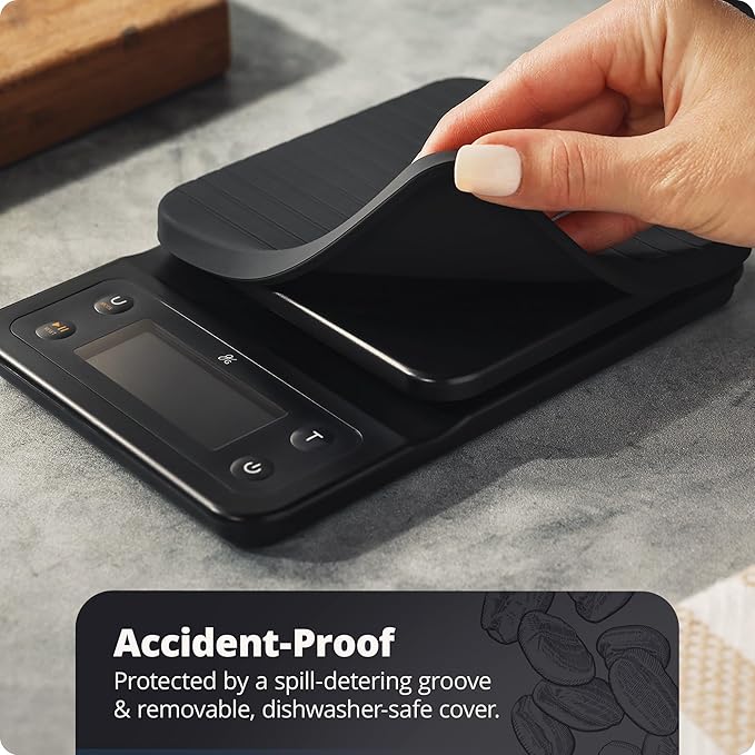 Greater Goods 0.1g Precision Coffee Scale with Timer – 3kg Digital Scale for Pour-Over, Espresso