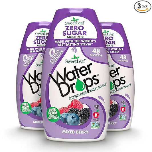 SweetLeaf Water Drops, Mixed Berry ??Sugar-Free Water Enhancer Drops, Stevia & Monk Fruit Sweetener